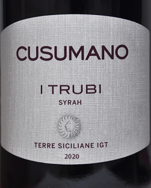 Etikett SYRAH „I TRUBI“ IGT 2018 - Soc. Agricola CUSUMANO