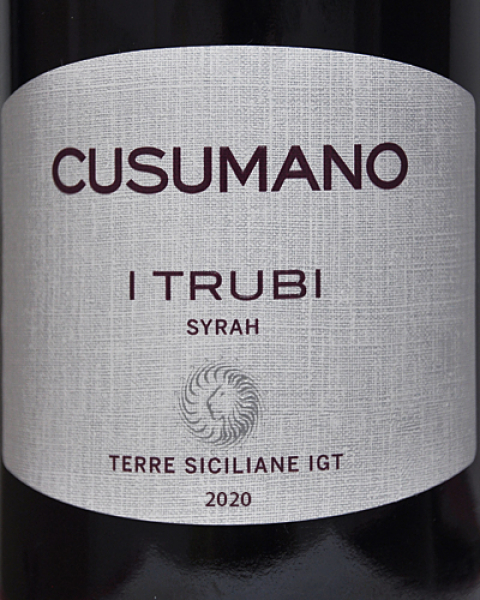 Etikett SYRAH „I TRUBI“ IGT 2018 - Soc. Agricola CUSUMANO