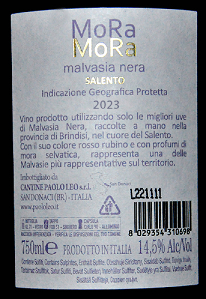 Etkett Malvasia Nera